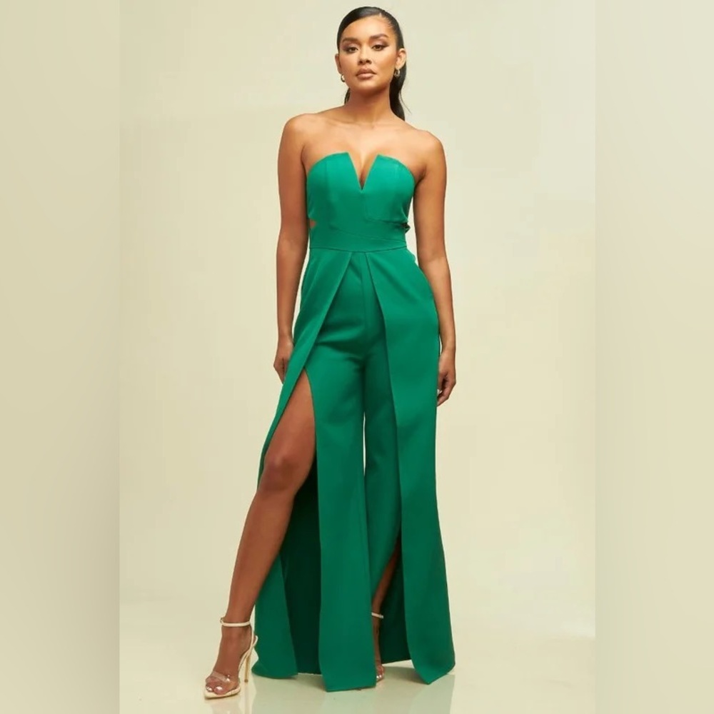 Luxxel Kelly Green Jumpsuit